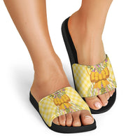 Hawaii Palaka Pikake Lokelani Plumeria Slide Sandals Melemele Coquette Bow
