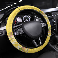Hawaii Palaka Pikake Lokelani Plumeria Steering Wheel Cover Melemele Coquette Bow