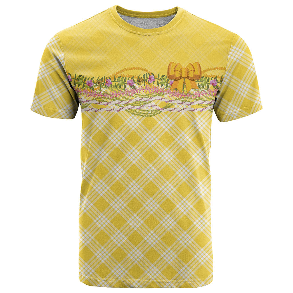 Hawaii Palaka Pikake Lokelani Plumeria T Shirt Melemele Coquette Bow