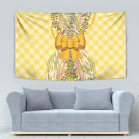 Hawaii Palaka Pikake Lokelani Plumeria Tapestry Melemele Coquette Bow