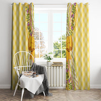 Hawaii Palaka Pikake Lokelani Plumeria Window Curtain Melemele Coquette Bow