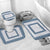 Samoa Siapo Blue Trimmed Bathroom Set Samoa White Sunday - Polynesian Pride