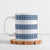 Samoa Siapo Blue Trimmed Ceramic Mug Samoa White Sunday - Polynesian Pride