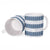 Samoa Siapo Blue Trimmed Ceramic Mug Samoa White Sunday - Polynesian Pride