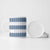 Samoa Siapo Blue Trimmed Ceramic Mug Samoa White Sunday - Polynesian Pride