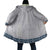 Samoa Siapo Blue Trimmed Cloak Samoa White Sunday - Polynesian Pride