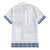 Samoa Siapo Blue Trimmed Hawaiian Shirt Samoa White Sunday - Polynesian Pride