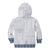 Samoa Siapo Blue Trimmed Kid Hoodie Samoa White Sunday - Polynesian Pride