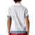 Samoa Siapo Blue Trimmed Kid Polo Shirt Samoa White Sunday - Polynesian Pride