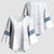Samoa Siapo Blue Trimmed Kimono Sleeve Blouse Samoa White Sunday - Polynesian Pride
