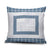 Samoa Siapo Blue Trimmed Pillow Cover Samoa White Sunday - Polynesian Pride