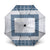 Samoa Siapo Blue Trimmed Umbrella Samoa White Sunday - Polynesian Pride