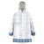Samoa Siapo Blue Trimmed Wearable Blanket Hoodie Samoa White Sunday - Polynesian Pride