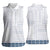 Samoa Siapo Blue Trimmed Women Sleeveless Polo Shirt Samoa White Sunday - Polynesian Pride