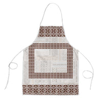 Samoa Siapo Brown Trimmed Apron Samoa White Sunday - Polynesian Pride