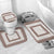 Samoa Siapo Brown Trimmed Bathroom Set Samoa White Sunday - Polynesian Pride