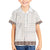 Samoa Siapo Brown Trimmed Family Matching Off Shoulder Short Dress and Hawaiian Shirt Samoa White Sunday - Polynesian Pride