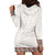 Samoa Siapo Brown Trimmed Hoodie Dress Samoa White Sunday - Polynesian Pride