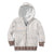 Samoa Siapo Brown Trimmed Kid Hoodie Samoa White Sunday - Polynesian Pride