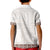 Samoa Siapo Brown Trimmed Kid Polo Shirt Samoa White Sunday - Polynesian Pride
