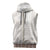 Samoa Siapo Brown Trimmed Sleeveless Zip Hoodie Samoa White Sunday - Polynesian Pride