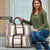 Samoa Siapo Brown Trimmed Travel Bag Samoa White Sunday - Polynesian Pride