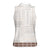 Samoa Siapo Brown Trimmed Women Sleeveless Polo Shirt Samoa White Sunday - Polynesian Pride