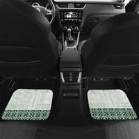 Samoa Siapo Green Trimmed Car Mats Samoa White Sunday - Polynesian Pride
