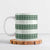 Samoa Siapo Green Trimmed Ceramic Mug Samoa White Sunday - Polynesian Pride