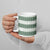 Samoa Siapo Green Trimmed Ceramic Mug Samoa White Sunday - Polynesian Pride