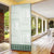 Samoa Siapo Green Trimmed Door Cover Samoa White Sunday - Polynesian Pride