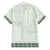 Samoa Siapo Green Trimmed Family Matching Summer Maxi Dress and Hawaiian Shirt Samoa White Sunday - Polynesian Pride