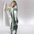 Samoa Siapo Green Trimmed Hooded Blanket Samoa White Sunday - Polynesian Pride