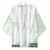Samoa Siapo Green Trimmed Kimono Samoa White Sunday - Polynesian Pride