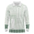 Samoa Siapo Green Trimmed Long Sleeve Polo Shirt Samoa White Sunday - Polynesian Pride