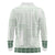 Samoa Siapo Green Trimmed Long Sleeve Polo Shirt Samoa White Sunday - Polynesian Pride