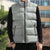 Samoa Siapo Green Trimmed Sleeveless Puffer Jacket Samoa White Sunday - Polynesian Pride