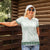 Samoa Siapo Green Trimmed Women Polo Shirt Samoa White Sunday - Polynesian Pride