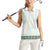 Samoa Siapo Green Trimmed Women Sleeveless Polo Shirt Samoa White Sunday - Polynesian Pride