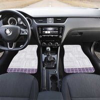 Samoa Siapo Purple Trimmed Car Mats Samoa White Sunday - Polynesian Pride