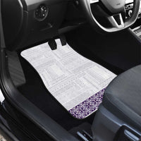 Samoa Siapo Purple Trimmed Car Mats Samoa White Sunday - Polynesian Pride
