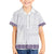 Samoa Siapo Purple Trimmed Family Matching Off The Shoulder Long Sleeve Dress and Hawaiian Shirt Samoa White Sunday - Polynesian Pride