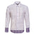 Samoa Siapo Purple Trimmed Family Matching Off Shoulder Short Dress and Hawaiian Shirt Samoa White Sunday - Polynesian Pride