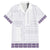 Samoa Siapo Purple Trimmed Family Matching Summer Maxi Dress and Hawaiian Shirt Samoa White Sunday - Polynesian Pride