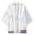Samoa Siapo Purple Trimmed Kimono Samoa White Sunday - Polynesian Pride