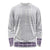 Samoa Siapo Purple Trimmed Long Sleeve Shirt Samoa White Sunday - Polynesian Pride