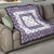 Samoa Siapo Purple Trimmed Quilt Samoa White Sunday - Polynesian Pride