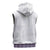 Samoa Siapo Purple Trimmed Sleeveless Hoodie Samoa White Sunday - Polynesian Pride