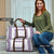 Samoa Siapo Purple Trimmed Travel Bag Samoa White Sunday - Polynesian Pride