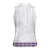 Samoa Siapo Purple Trimmed Women Sleeveless Polo Shirt Samoa White Sunday - Polynesian Pride